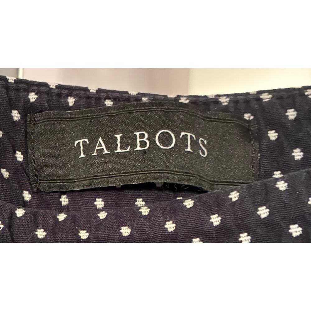 Talbots Chatham Ankle black and white polka dots size 16P - Picture 8 of 10